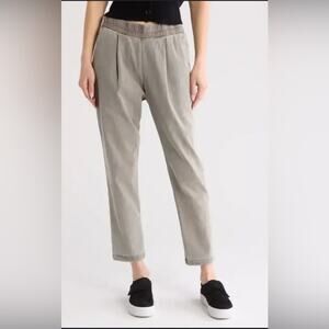 NWT JAMES PERSE Pleated Stretch-denim Pants In Gray Size 3 Medium Oversized